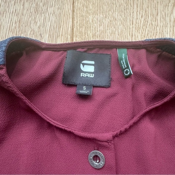 G-STAR RAW CRUSADER SLEEVELESS BLOUSE RED - S - Picture 9 of 17